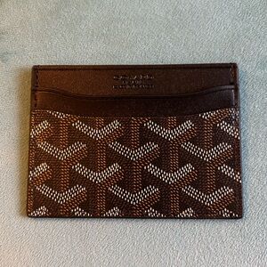 Black Goyard Saint-Sulpice Card Wallet